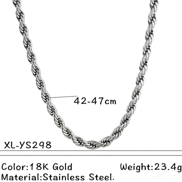 Wholesale Unisex Vintage Minimalist Electroplated Titanium Steel And Stainless Steel Ushaped Pendant Cross Chain Necklace Jewelry
