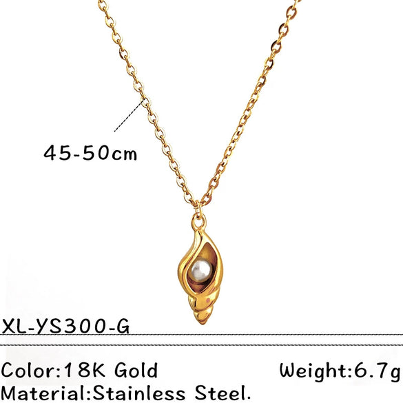 Wholesale Unisex Vintage Minimalist Electroplated Titanium Steel And Stainless Steel Ushaped Pendant Cross Chain Necklace Jewelry