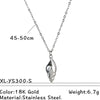 Wholesale Unisex Vintage Minimalist Electroplated Titanium Steel And Stainless Steel Ushaped Pendant Cross Chain Necklace Jewelry