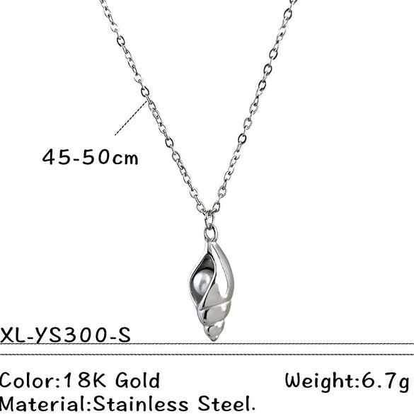 Wholesale Unisex Vintage Minimalist Electroplated Titanium Steel And Stainless Steel Ushaped Pendant Cross Chain Necklace Jewelry