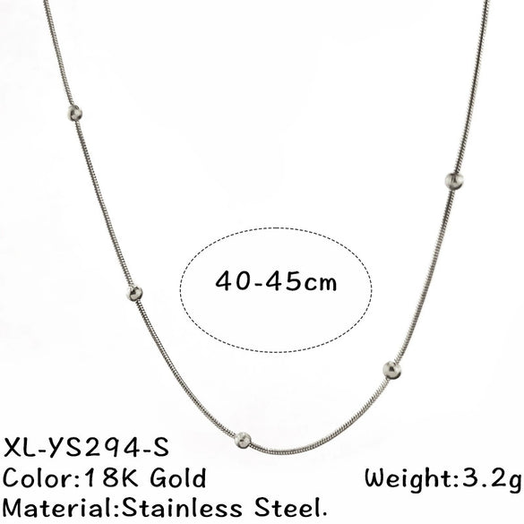 Wholesale Unisex Vintage Minimalist Ushaped Cross Chain Titanium Steel Stainless Steel Electroplated Necklace Jewelry
