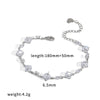 Wholesale Unisex Women's Light Luxury Geometric Stainless Steel Vacuum Plated Bracelet