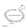 Wholesale Unisex Women's Light Luxury Geometric Stainless Steel Vacuum Plated Bracelet