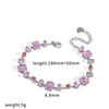 Wholesale Unisex Women's Light Luxury Geometric Stainless Steel Vacuum Plated Bracelet