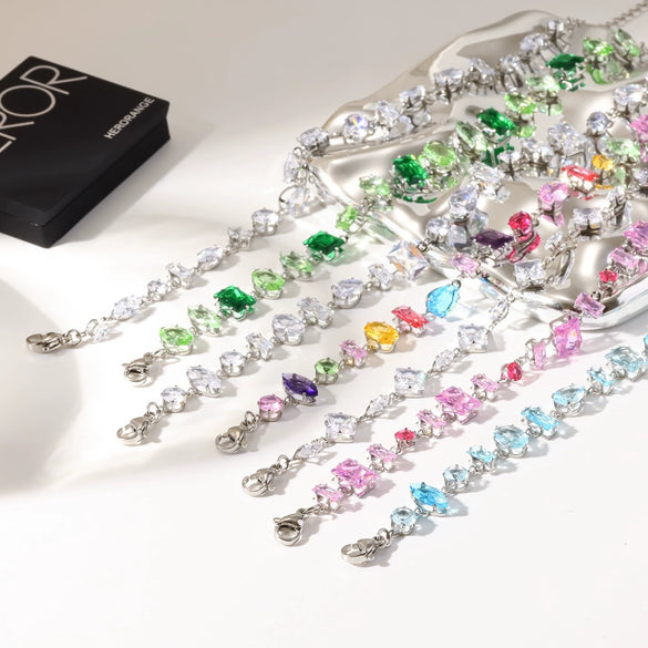Wholesale Unisex Women's Light Luxury Geometric Stainless Steel Vacuum Plated Bracelet