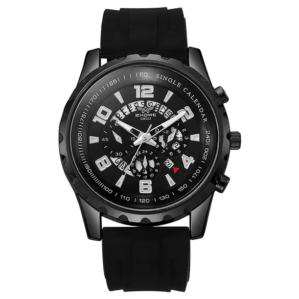 Wholesale Universal Fashion Silicone Alloy Quartz Watch With Calendar And Round Dial