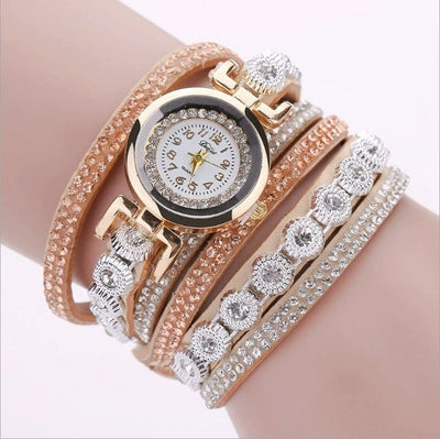 Wholesale Universal Leisure Alloy Case Imitation Leather Strap Round Dial Pointer Number Display Watch