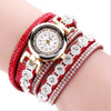 Wholesale Universal Leisure Alloy Case Imitation Leather Strap Round Dial Pointer Number Display Watch