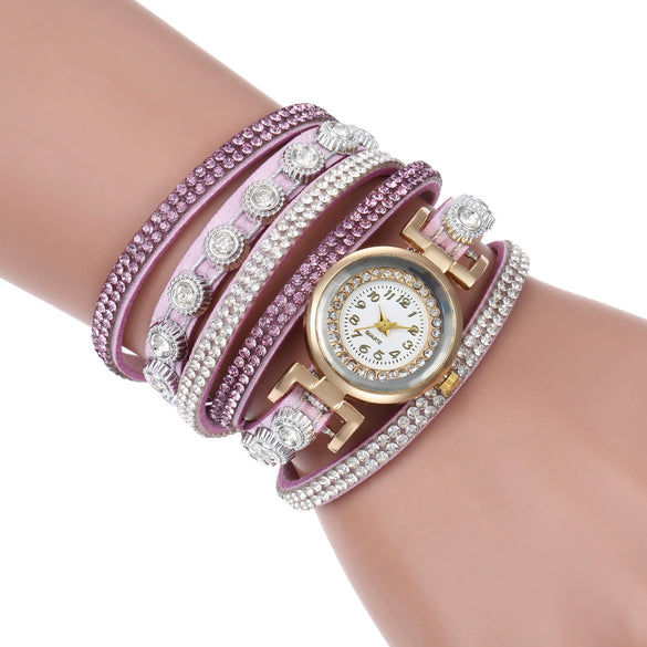 Wholesale Universal Leisure Alloy Case Imitation Leather Strap Round Dial Pointer Number Display Watch