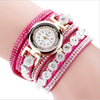 Wholesale Universal Leisure Alloy Case Imitation Leather Strap Round Dial Pointer Number Display Watch