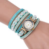 Wholesale Universal Leisure Alloy Case Imitation Leather Strap Round Dial Pointer Number Display Watch
