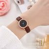Wholesale Universal Leisure Retro Artistic Quartz Watch With Alloy Case Imitation Leather Strap And Round Dial