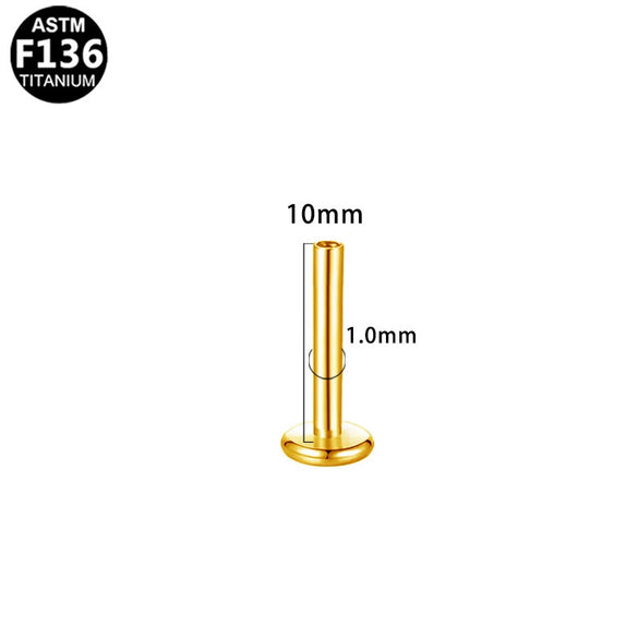 Wholesale Universal Lip Stud And Ear Bone Stud Replacement Rod In Geometric Style Made Of Copper And Stainless Steel With Electroplating Treatment Unisex