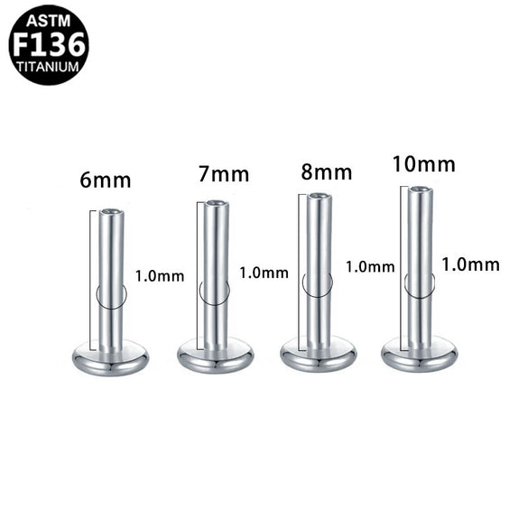Wholesale Universal Lip Stud And Ear Bone Stud Replacement Rod In Geometric Style Made Of Copper And Stainless Steel With Electroplating Treatment Unisex