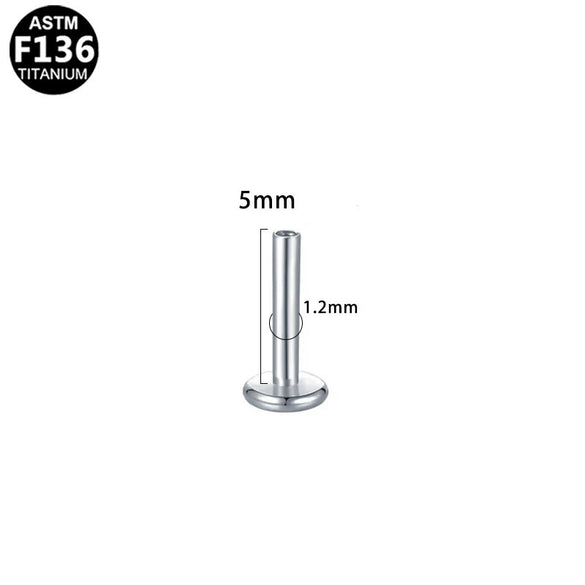Wholesale Universal Lip Stud And Ear Bone Stud Replacement Rod In Geometric Style Made Of Copper And Stainless Steel With Electroplating Treatment Unisex
