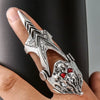 Wholesale Universal Skull Faucet Joint Flexible Ring For Men Alloy With Animal Pattern Electroplated