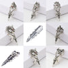 Wholesale Universal Skull Faucet Joint Flexible Ring For Men Alloy With Animal Pattern Electroplated