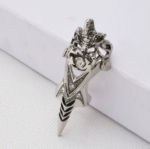 Wholesale Universal Skull Faucet Joint Flexible Ring For Men Alloy With Animal Pattern Electroplated