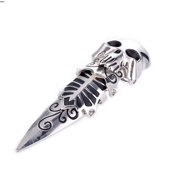 Wholesale Universal Skull Faucet Joint Flexible Ring For Men Alloy With Animal Pattern Electroplated