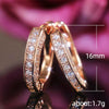 Wholesale Ushaped Geometric Copper Zircon Diamond Earrings For Women