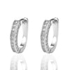 Wholesale Ushaped Geometric Copper Zircon Diamond Earrings For Women