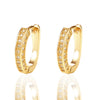 Wholesale Ushaped Geometric Copper Zircon Diamond Earrings For Women