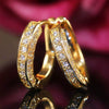 Wholesale Ushaped Geometric Copper Zircon Diamond Earrings For Women