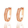 Wholesale Ushaped Geometric Copper Zircon Diamond Earrings For Women