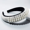 Wholesale Velvet Handmade Hair Band For Women With Pearl And Sponge Trendy And Highend