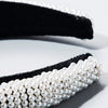 Wholesale Velvet Handmade Hair Band For Women With Pearl And Sponge Trendy And Highend