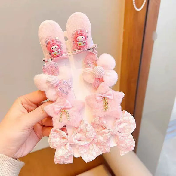 Wholesale Velvet Sweet Cartoon Plush Handmade Women's Hairpin Bangs Clip