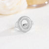 Wholesale Versatile Light Luxury Hand Jewelry Copper Letter Rings Inlaid With Zircon And Electroplated