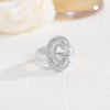 Wholesale Versatile Light Luxury Hand Jewelry Copper Letter Rings Inlaid With Zircon And Electroplated