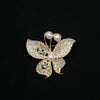 Wholesale Vintage Alloy Butterfly Bow Diamondencrusted Electroplated Women's Brooch Jewelry