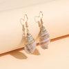 Wholesale Vintage Alloy Conch Shell Earrings With Electroplating Treatment