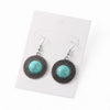 Wholesale Vintage Alloy Geometric Round Turquoise Earrings With Electroplating For Women