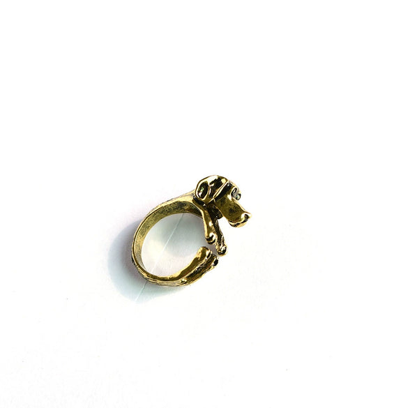 Wholesale Vintage Alloy Zodiac Animal Ring With Oil Treatment For Unisex
