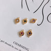 Wholesale Vintage Copper Plated Round Double Hanging Zircon Inlay Jewelry Pendant Accessories