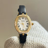 Wholesale Vintage Diamondshaped Women's Quartz Watch With Super Fiber Strap And Metal Case