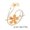 Wholesale Vintage Drip Oil Flower Open Arm Bracelet Adjustable Arm Ring Alloy Accessories