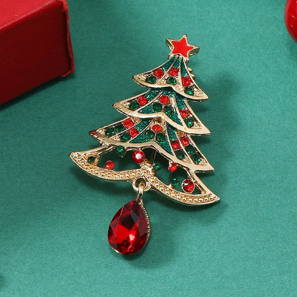 Wholesale Vintage Festive Alloy Dripping Oil Brooch For Women As Clothing Accessories