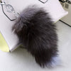 Wholesale Vintage Fox Fur Tail Keychain Pendant With Electroplating