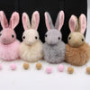 Wholesale Vintage Fox Fur Tail Keychain Pendant With Electroplating