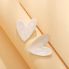 Wholesale Vintage French Sweet Irregular Love Drop Earrings In Alloy With Dripping Oil Treatment Heart Shaped S925 Silver Pin For Women