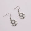 Wholesale Vintage Geometric Alloy Dropshaped Moonstone Handheld Earrings With Electroplating