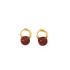 Wholesale Vintage Geometric Copper Earrings With Enamel Oil And Real Gold Electroplating For Women
