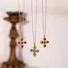 Wholesale Vintage Geometric Copper Pendant Necklace With O Shaped Chain And Electroplating Treatment