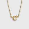 Wholesale Vintage Geometric Copper Pendant With Mixed Gemstone Inlay Electroplated 18K Gold For Women