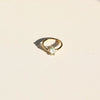 Wholesale Vintage Geometric Copper Ring With 18K Real Gold Electroplating For Women
