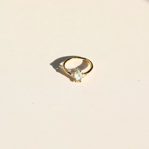Wholesale Vintage Geometric Copper Ring With 18K Real Gold Electroplating For Women